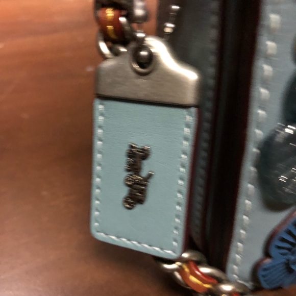 Coach Gorgeous exotic blue purse - Picture 3 of 3